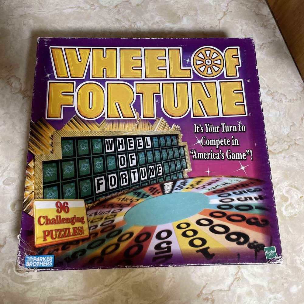 Vintage 1999 Parker Brothers Hasbro WHEEL OF‎ FORTUNE Game Complete